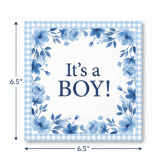"It's a Boy!" Baby Shower Luncheon Napkins - 6.5 In. x 6.5 In.
