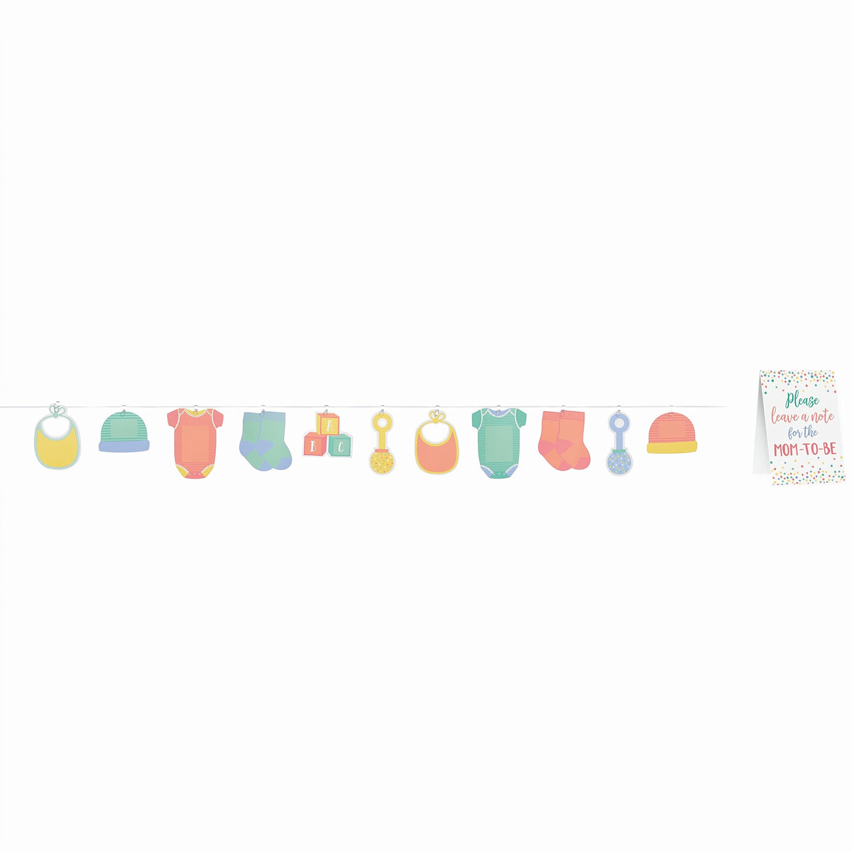 Baby Shower Autograph Garland