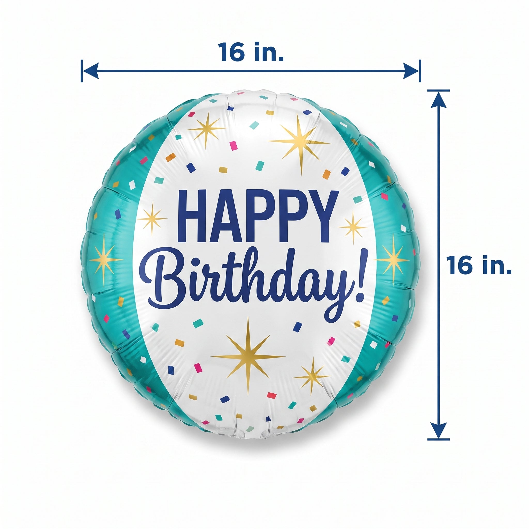 Confetti Sprinkles Happy Birthday Orbz Balloon