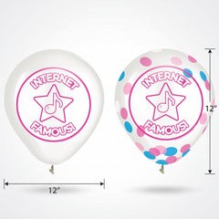 Internet Famous Confetti Latex Balloons - 12" Party Decor, 2-Pack