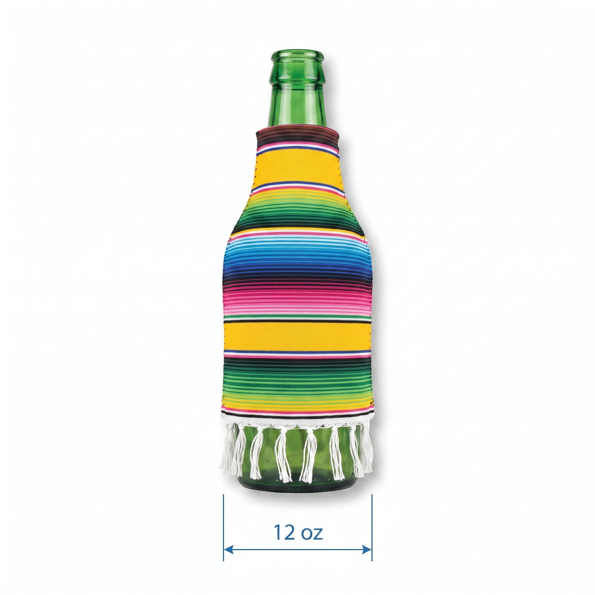 Fiesta Serape Bottle Cozy with Colorful Stripes