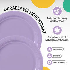 7 in. Lavender Paper Plates | Case of 1000