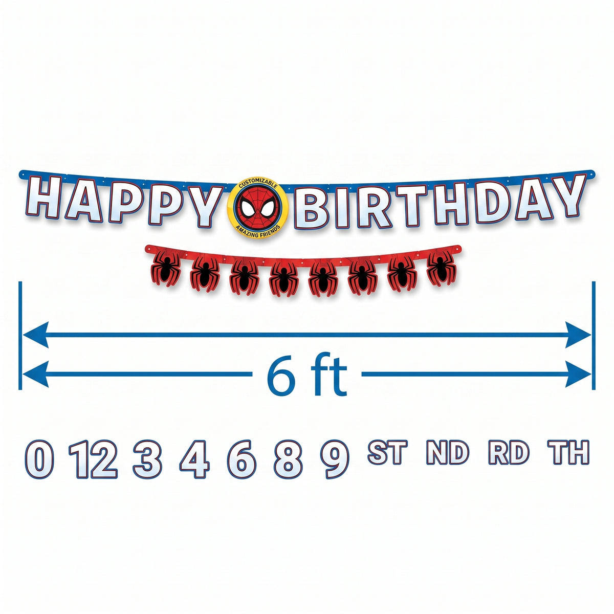 Marvel Spidey and Friends Jumbo Birthday Banner Kit