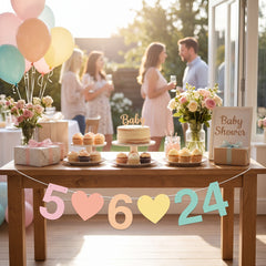 Customizable Due Date Baby Shower Banner