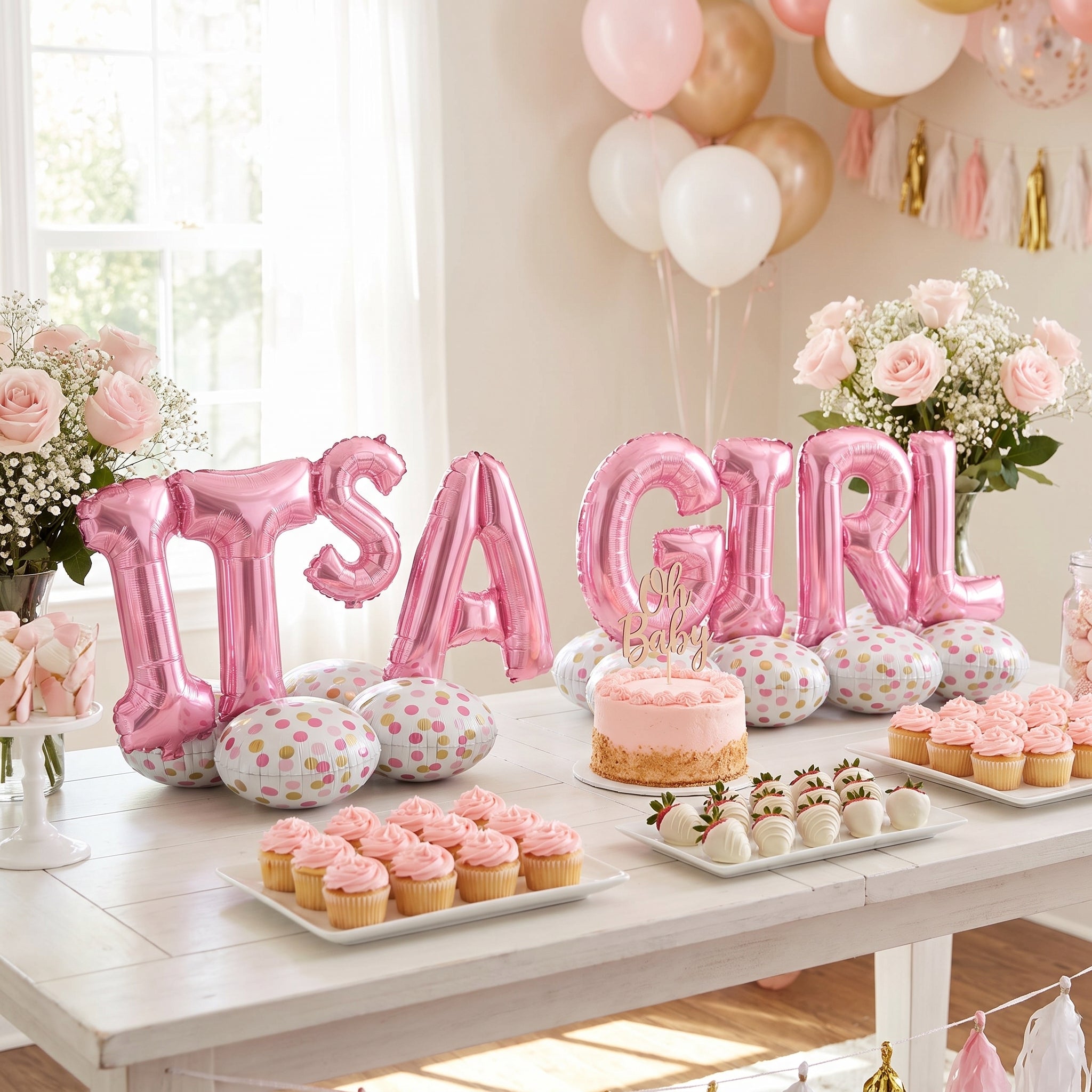 "It's a Girl" Airloonz Yard Balloon Kit