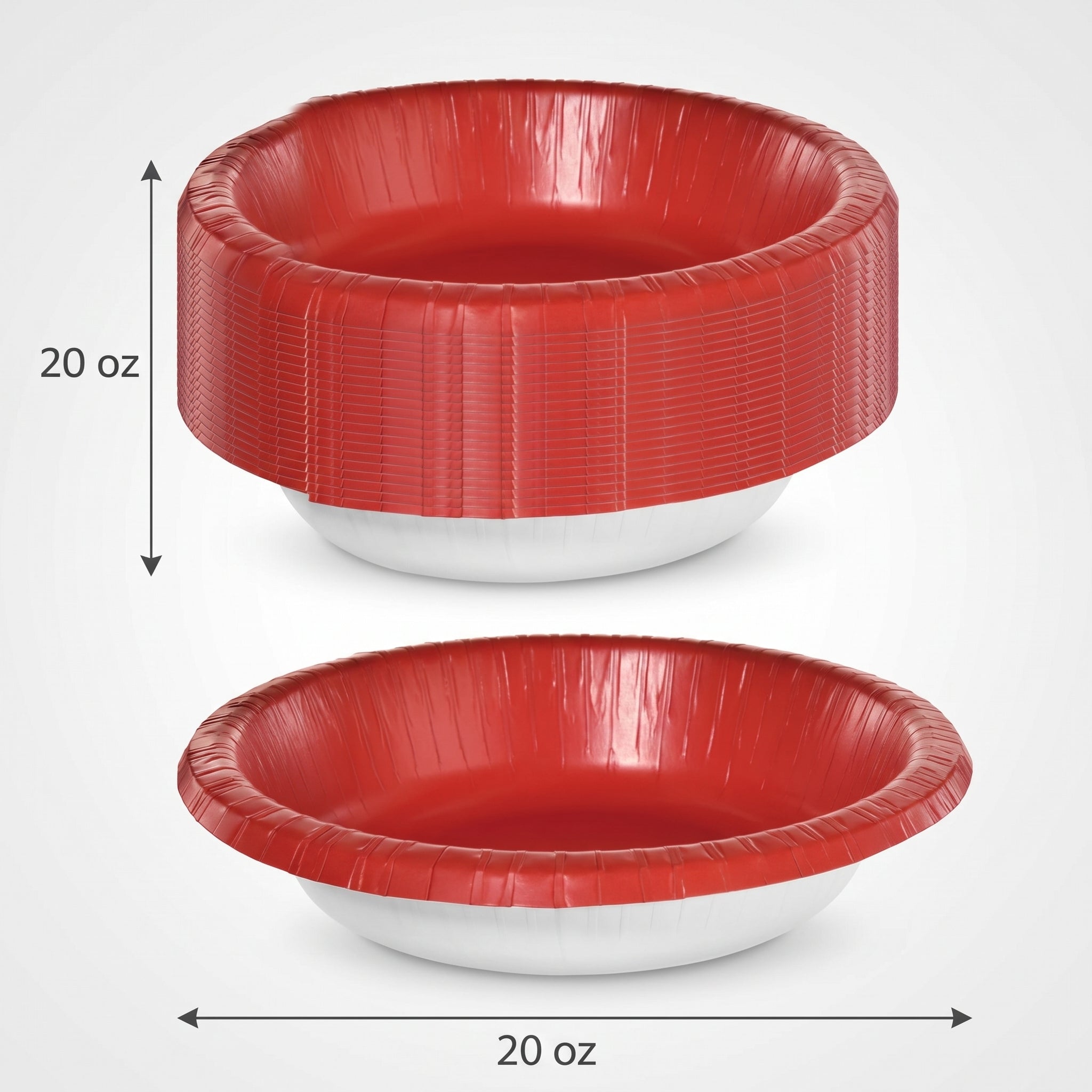 Elegant Gold 20 oz Paper Bowls - Pack of 10