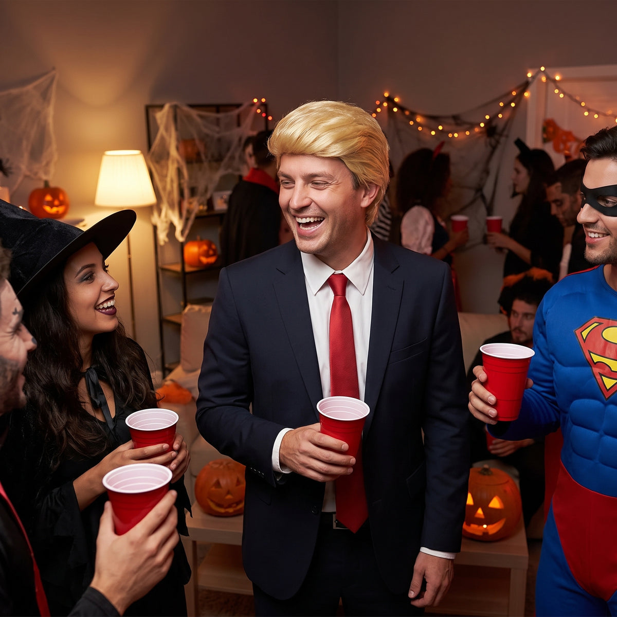 Blonde Combover Wig for Halloween Costumes