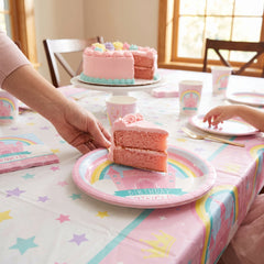 Princess Castle Birthday Dessert Plates - 6.75", 8-Pack