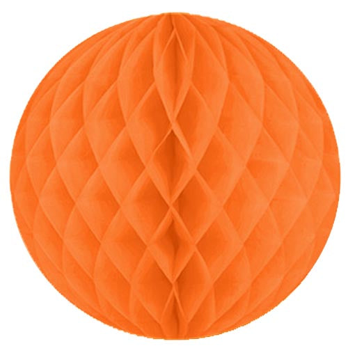 8in. Orange Honeycomb Ball