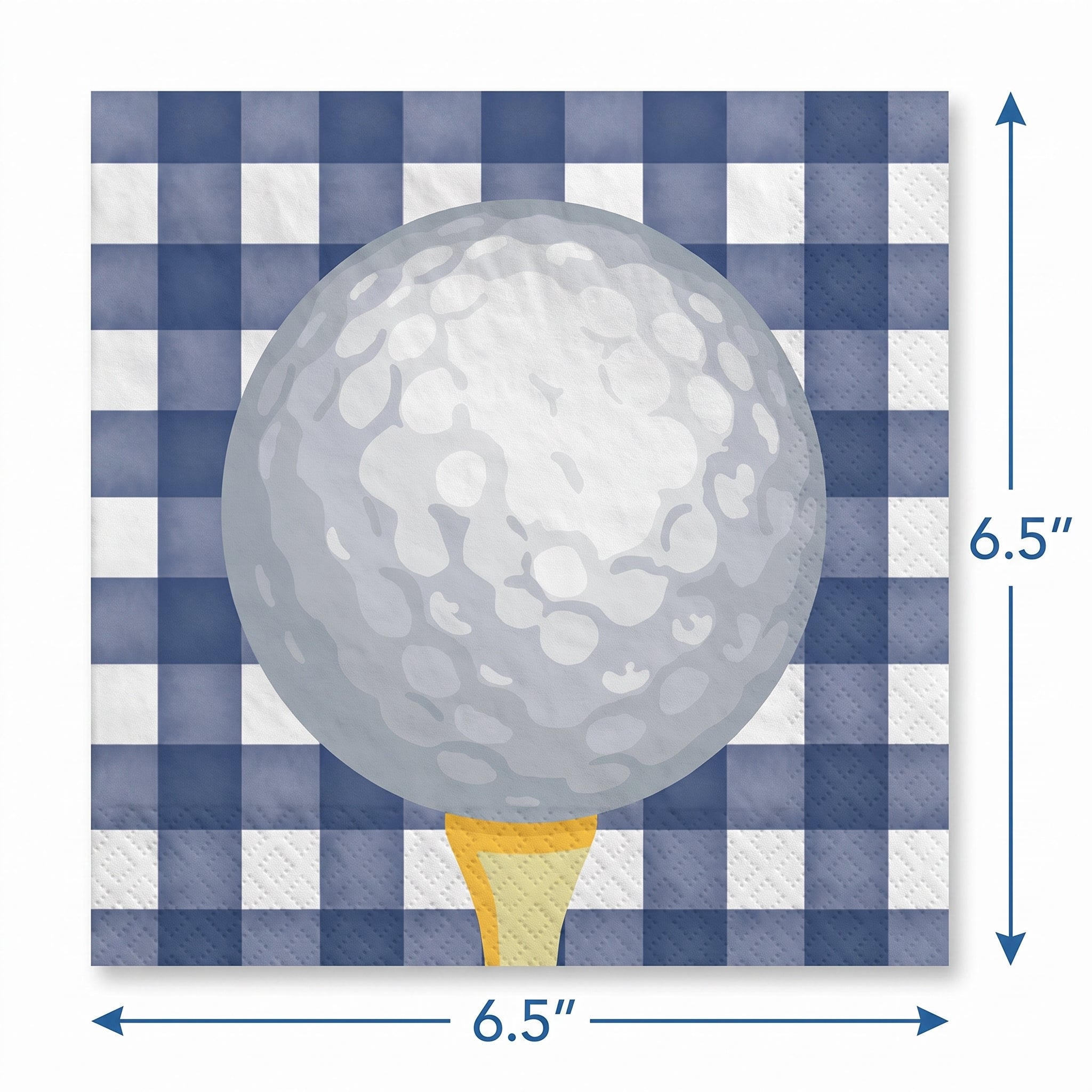 Golf "Hole in One" Paper Lunch Napkins - 6.5 In. x 6.5 In., 40-Pack