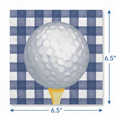 Golf "Hole in One" Paper Lunch Napkins - 6.5 In. x 6.5 In., 40-Pack