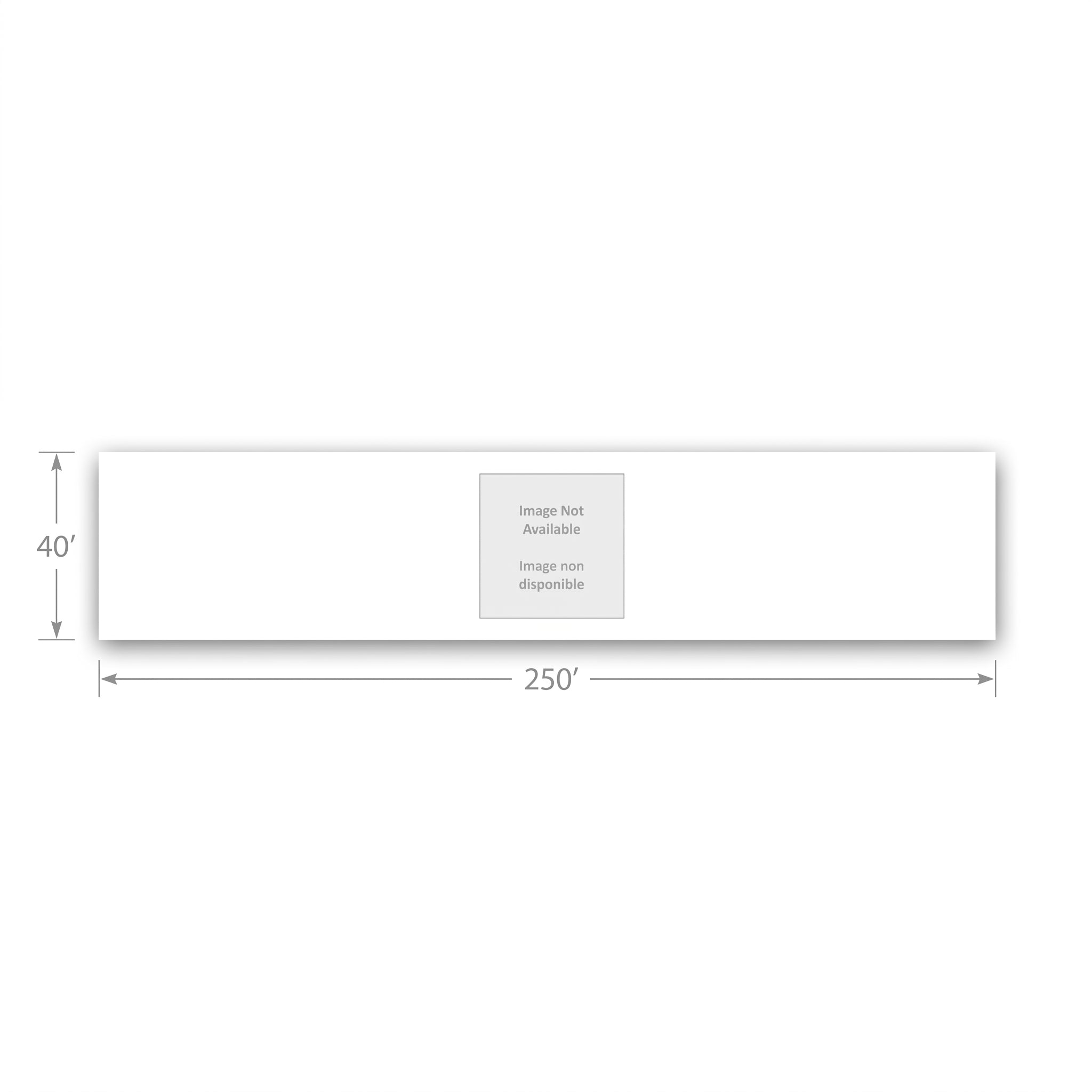 Jumbo Black Plastic Table Cover Roll - 40" x 250'