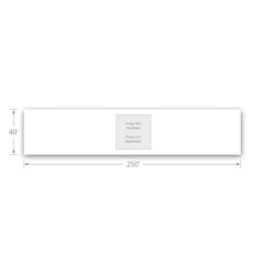 Jumbo Black Plastic Table Cover Roll - 40" x 250'