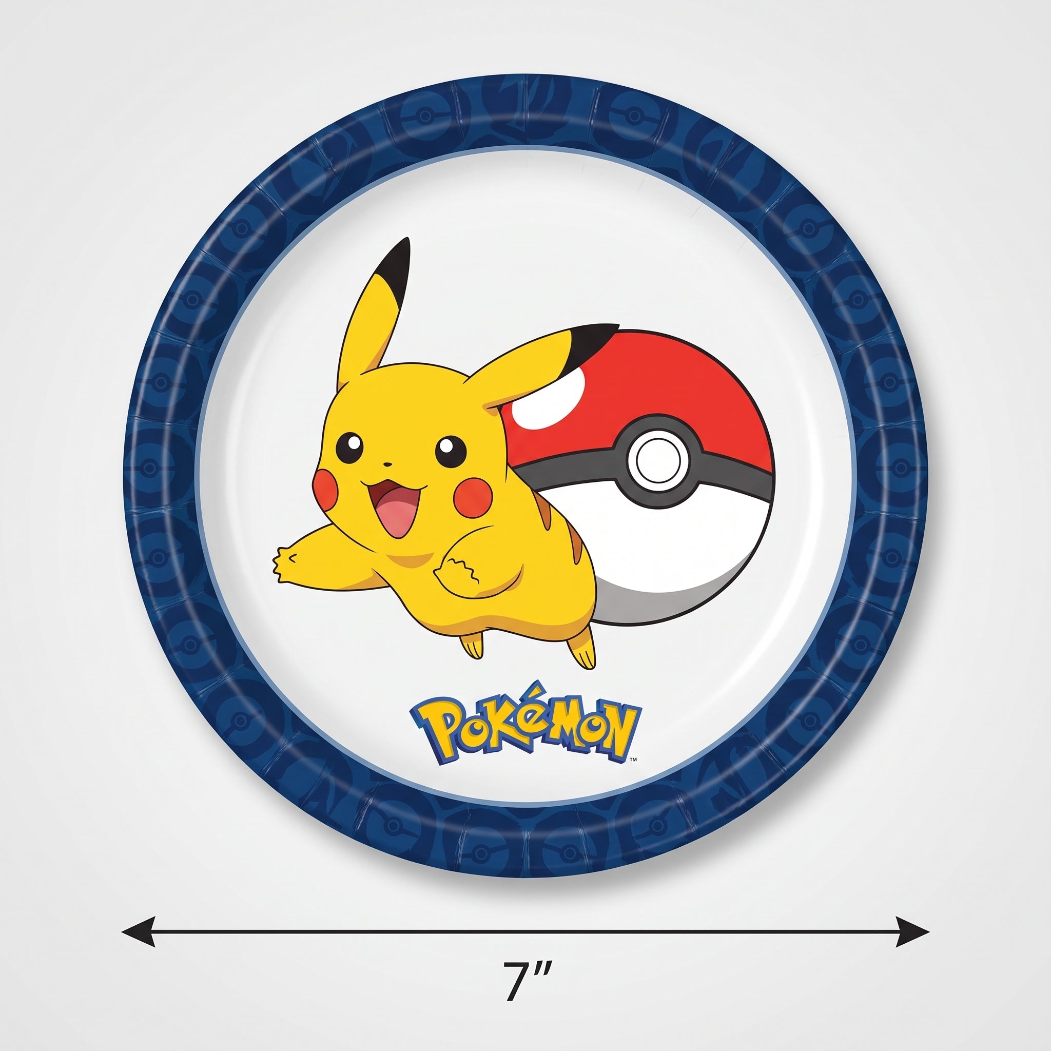 Pokemon Pikachu 7" Paper Dessert Plates - 8 Pack
