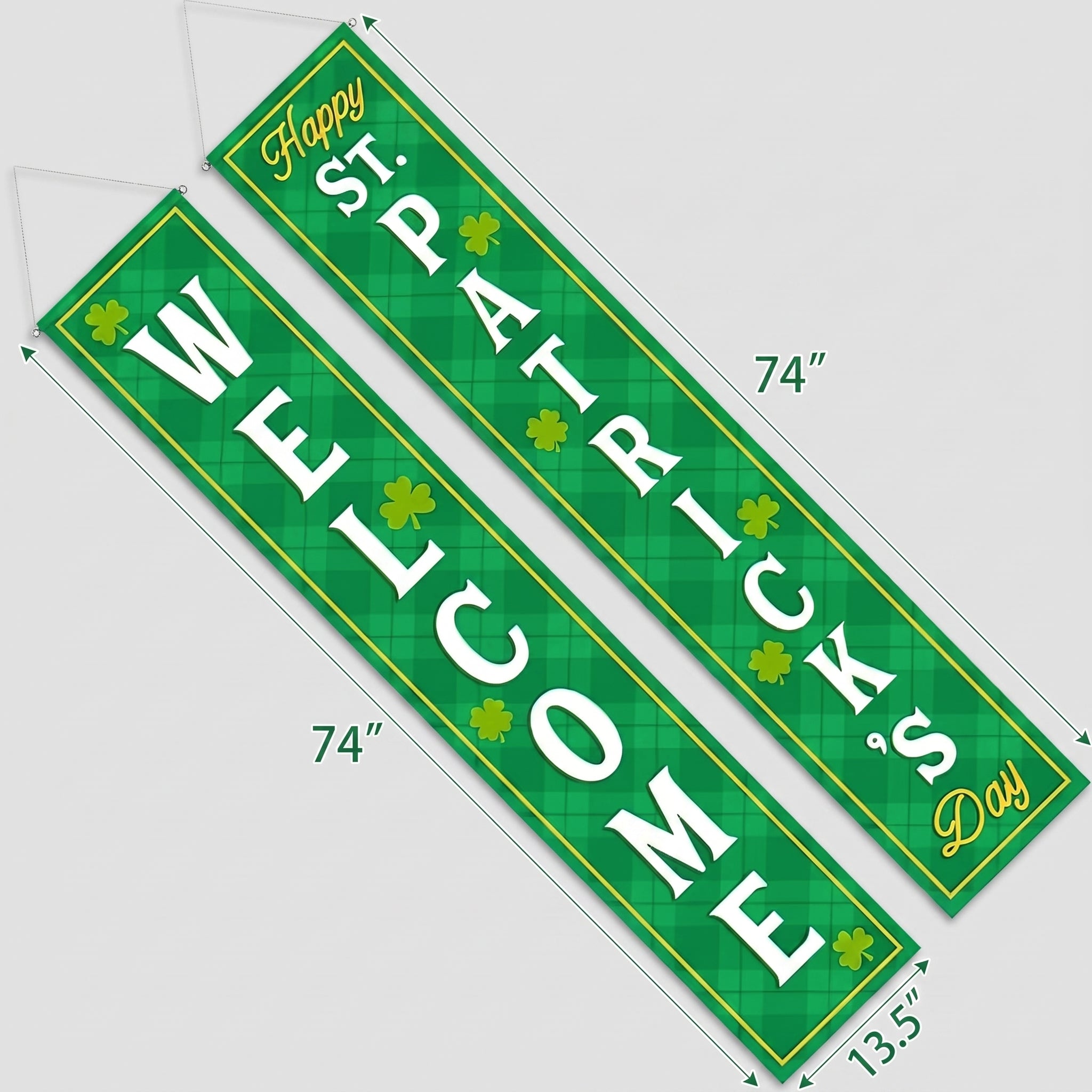 St. Patrick's Day Welcome Banner for Front Door