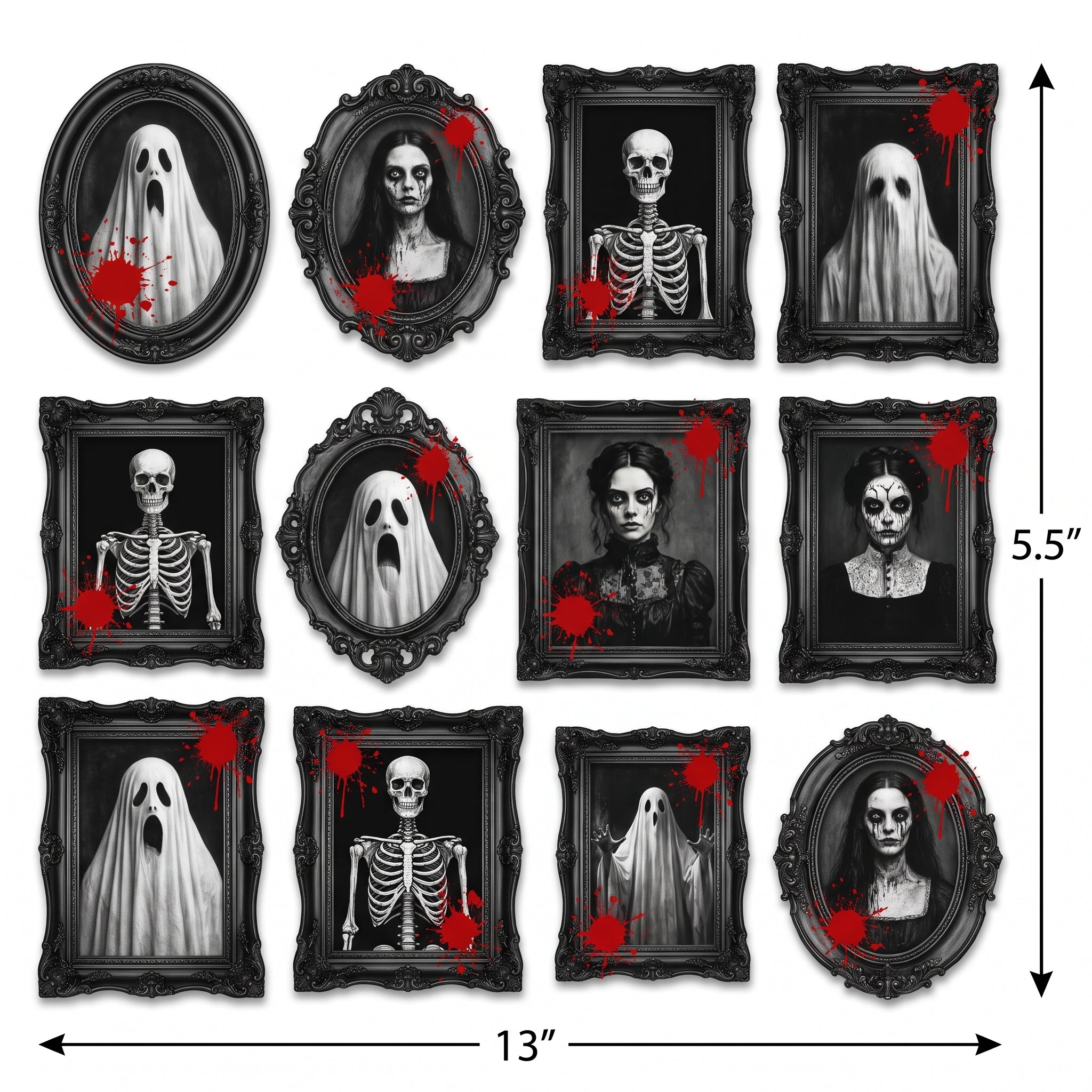 Dark Manor Halloween Frame & Picture Cutouts - 30-Pack