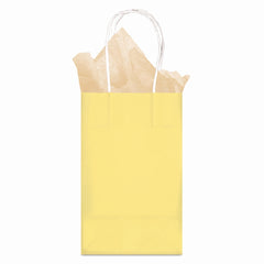 Small Light Yellow Kraft Gift Bag