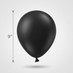 Black Latex Balloons - 100 Pack, 9-Inch