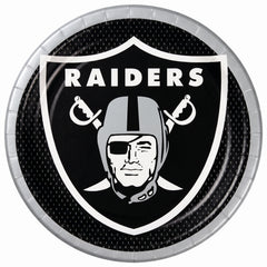 Las Vegas Raiders 9" Round Paper Plates