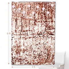 Blush Paillettes Wedding Backdrop with Sequin Accents