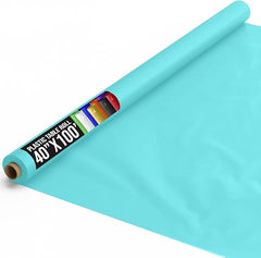 40 In. x 100 Ft. Aqua Blue Table Roll