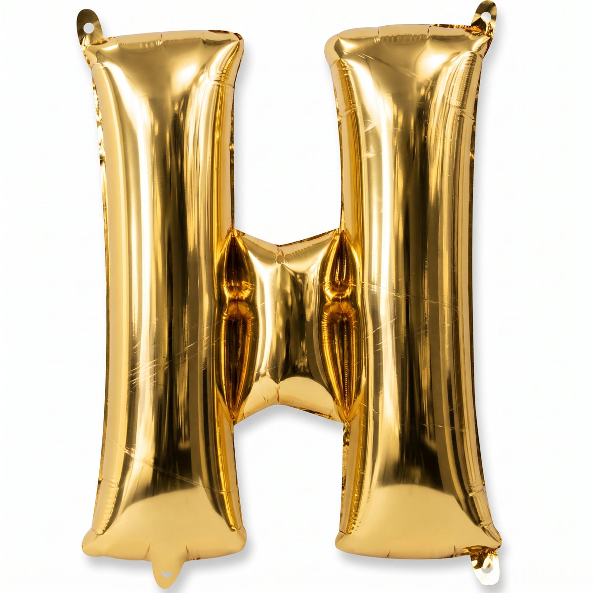 Gold Foil Letter "H" Balloon - Air Filled