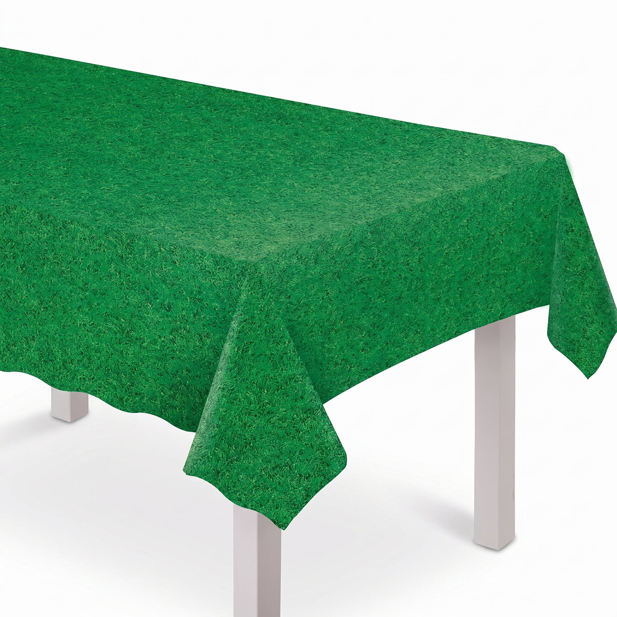 Grass Printed Plastic Table Cover - Perfect for Sports Events