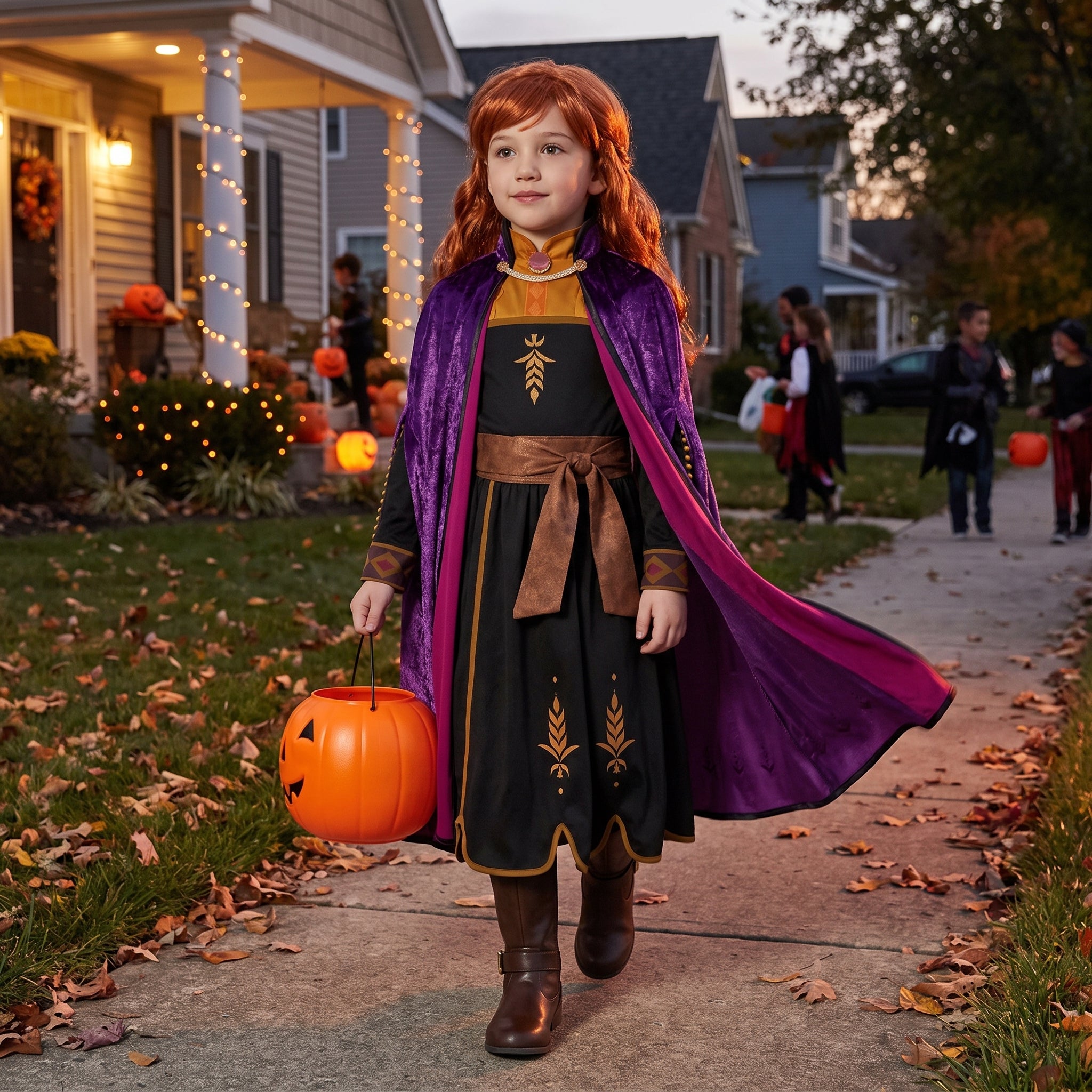 Disney Frozen 2 Anna Costume for Kids - Child M (8-10)