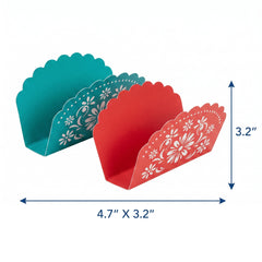 Vibrant Fiesta Taco Holders - Set of 12