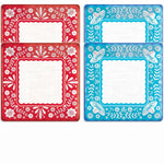Viva La Party Fiesta Square Dinner Plates, Red/Turquoise, 10-Inch, 20-Pack - 10 in.