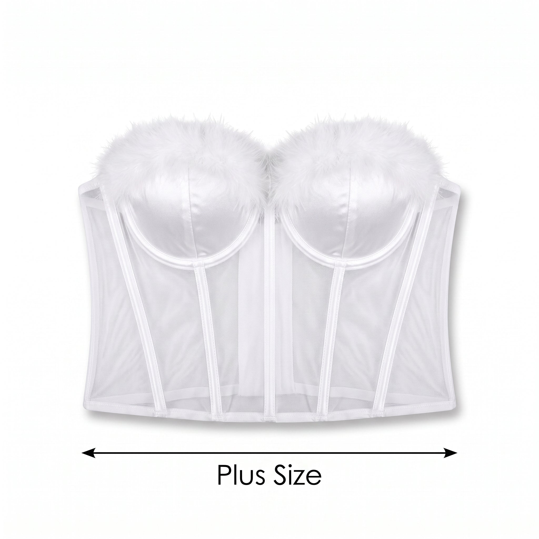 Plus Size Angel Corset Costume Top - Halloween Special