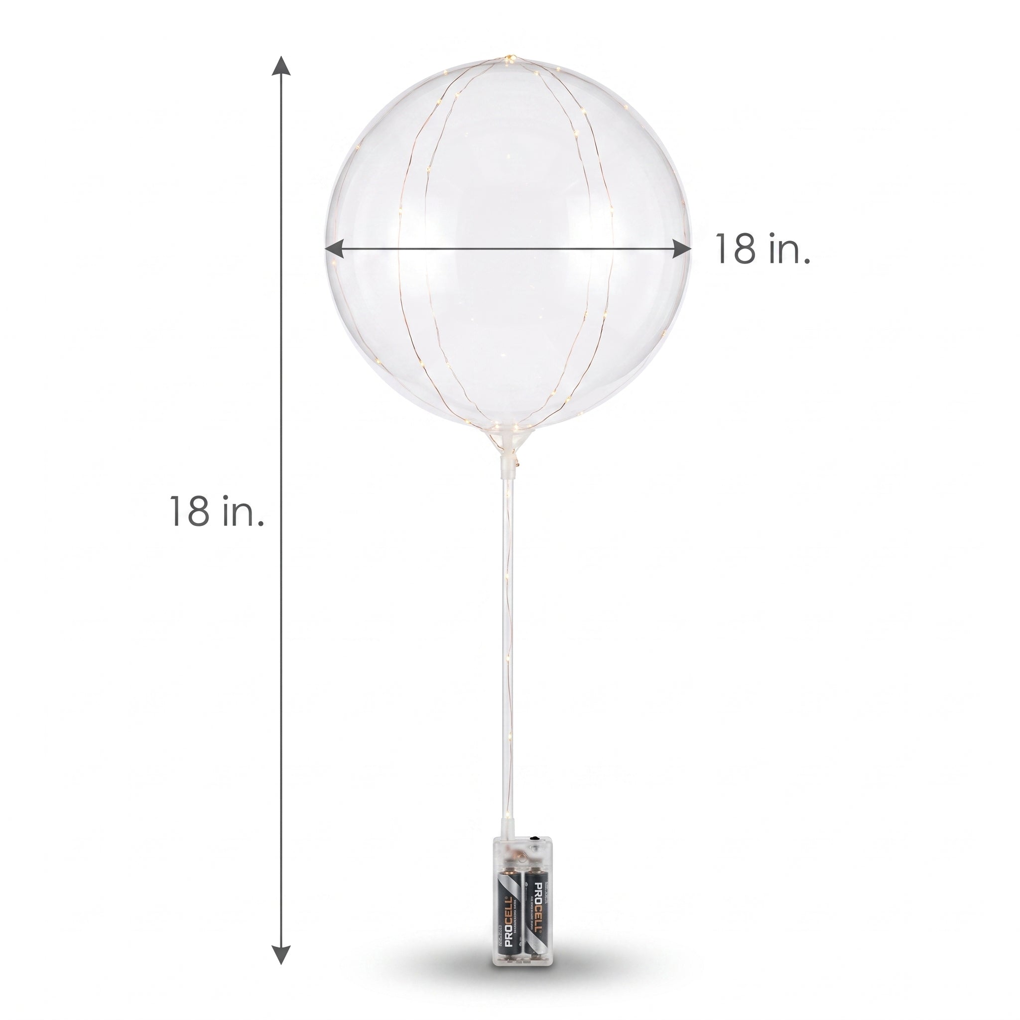 Clearz LED Air-Filled Circle Balloon