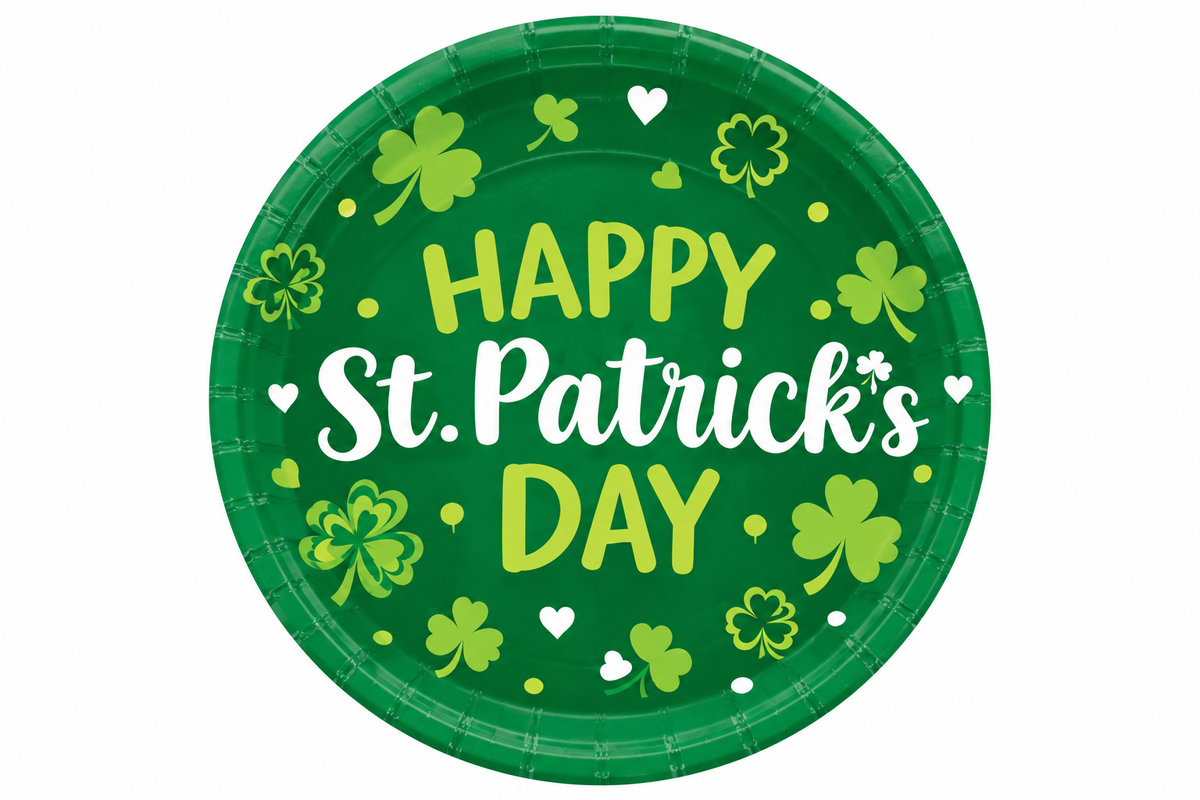 Irish Blessings St. Patrick's Day 8.5" Paper Plates
