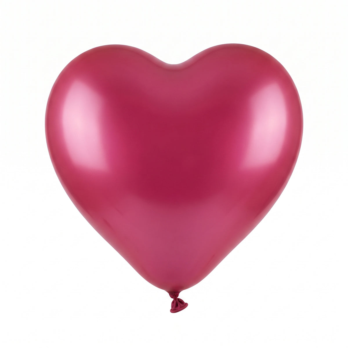 Satin Luxe Heart Shaped Latex Balloons, 12-Inch, New Pink, 6-Pack