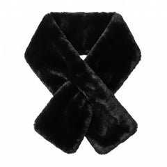 Elegant Black Faux Fur Stole Halloween Costume Accessory