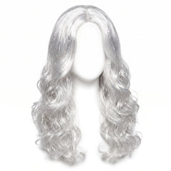 Long Glamorous Silver Wig - One Size
