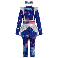 Galaxy Girl Costume for Kids - Cosmic Halloween Outfit - Child L (12-14)