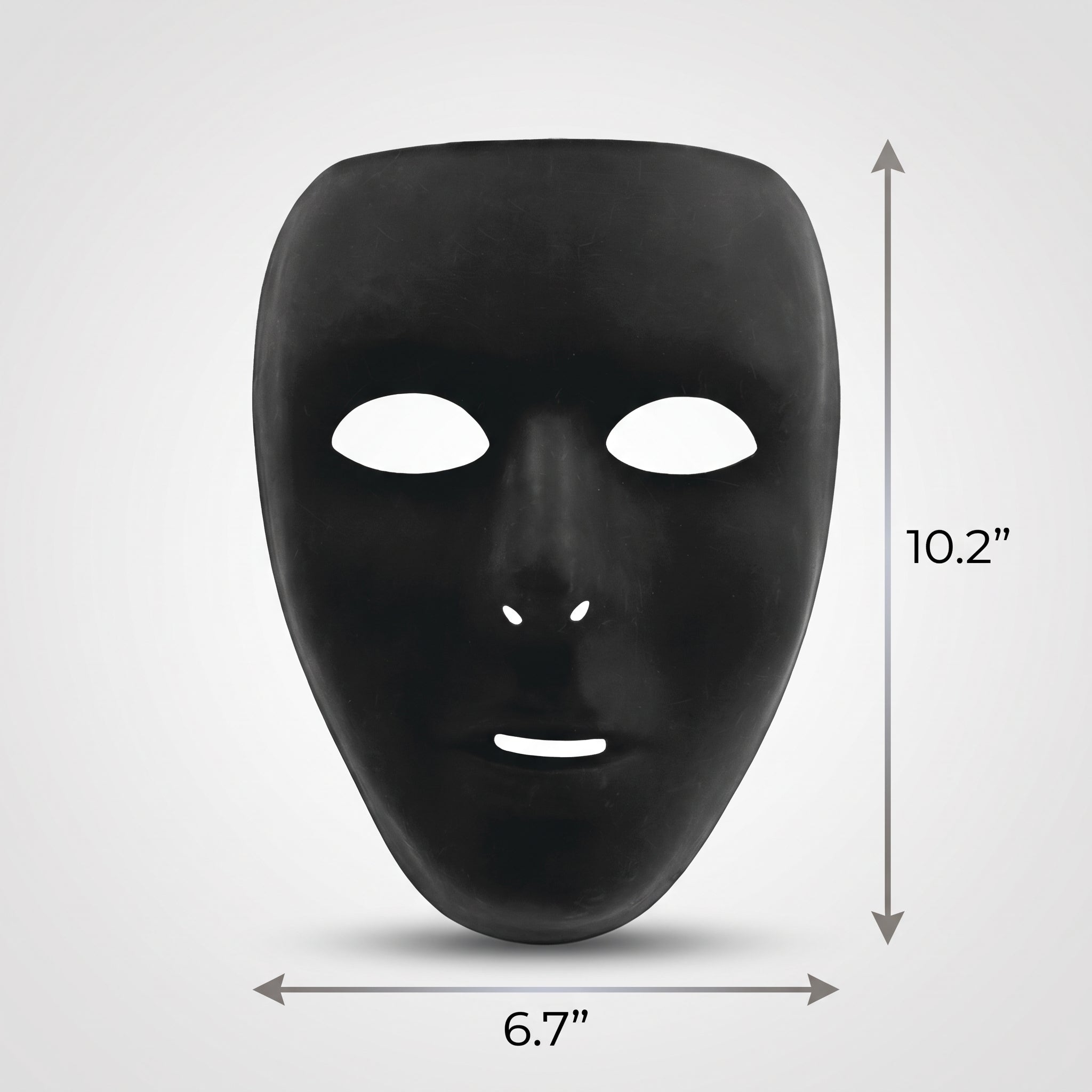 Classic Black Full Face Mask - Team Spirit Costume Accessory