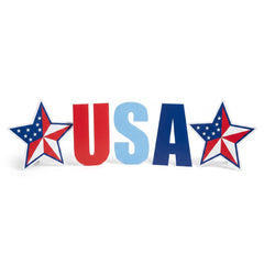 Patriotic USA Corrugated Yard Sign