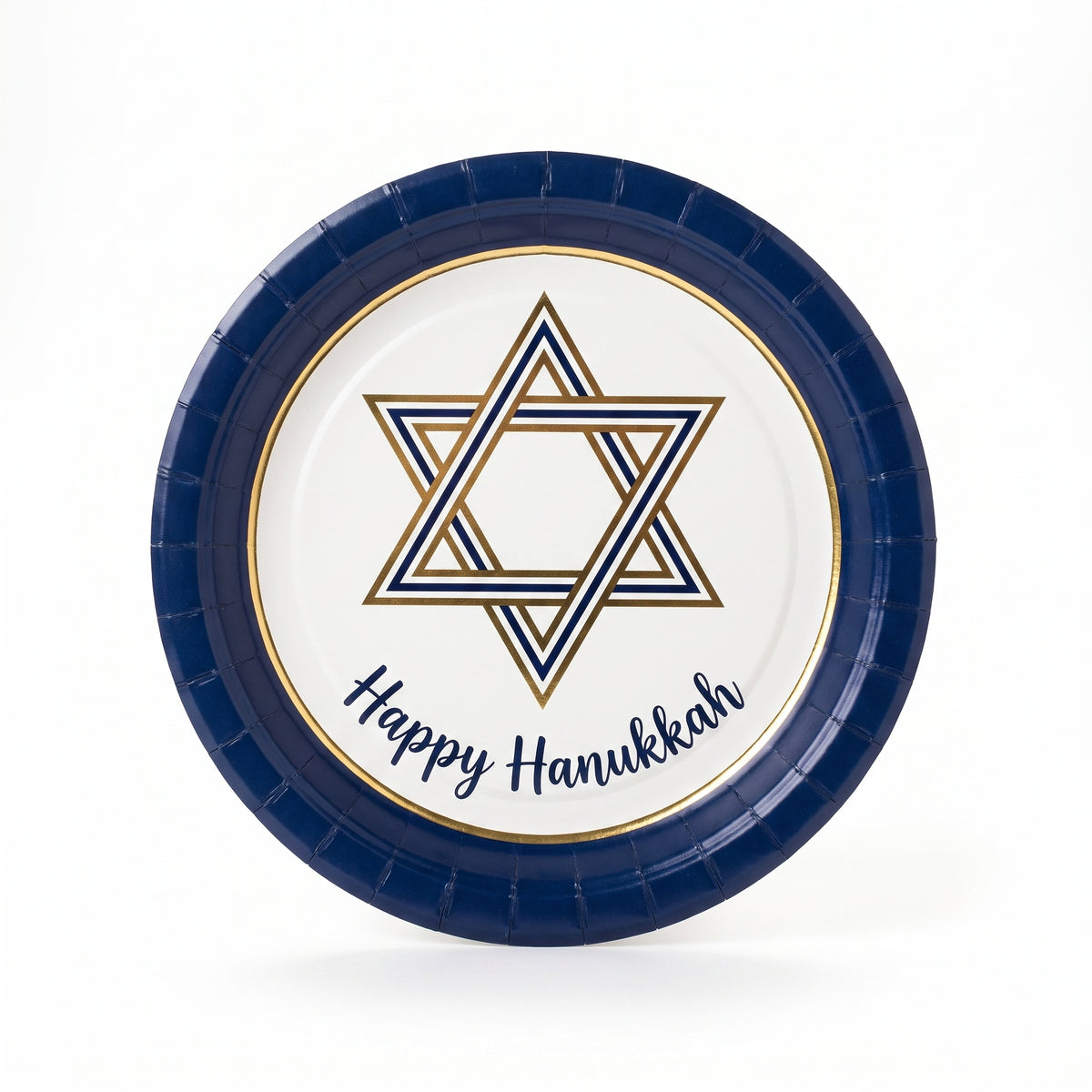 Festive Hanukkah 6.75" Round Paper Plates