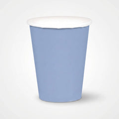 Pastel Blue 9oz Paper Cups - Solid Color Collection