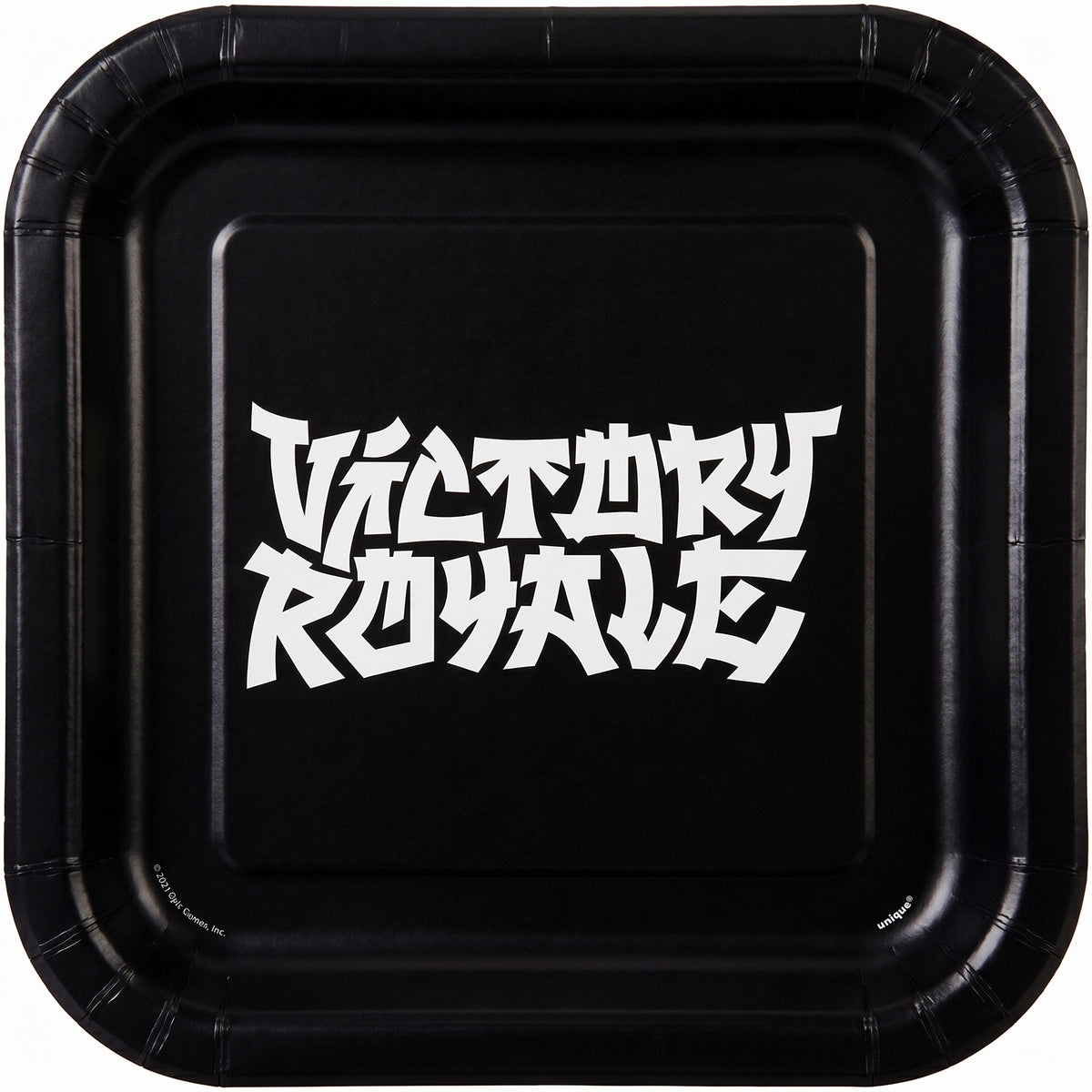 Fortnite Square Party Plates - Victory Royale Disposable Paper Tableware, 23 cm, Pack of 8