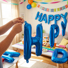 Royal Blue Foil Letter H Balloon