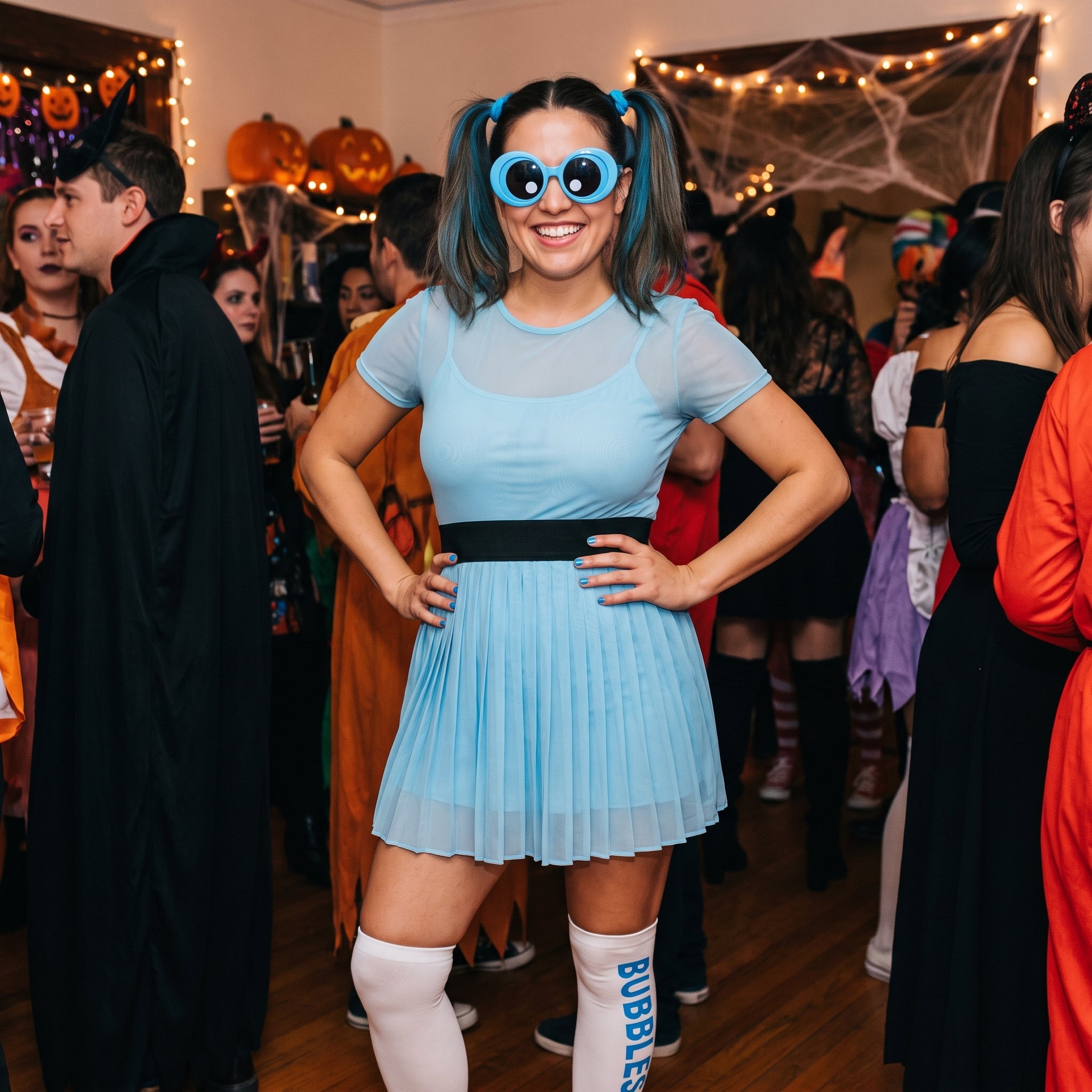 Powerpuff Girls Bubbles Costume - Women's L/XL
