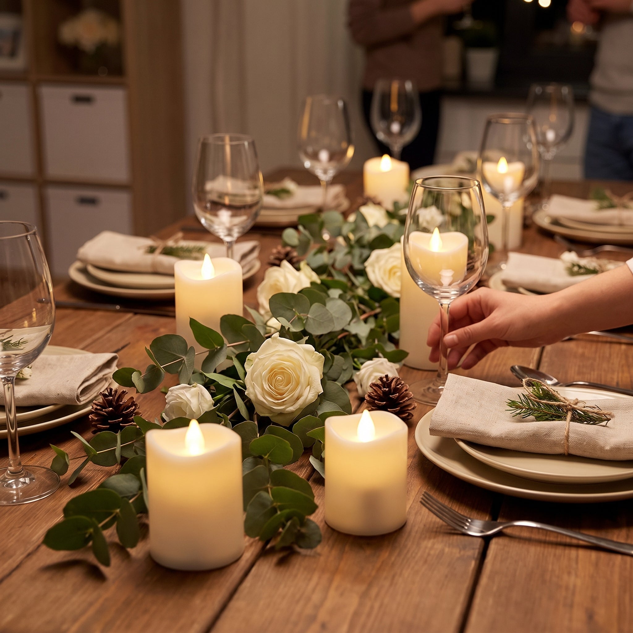 White LED Votive Candles - Unscented