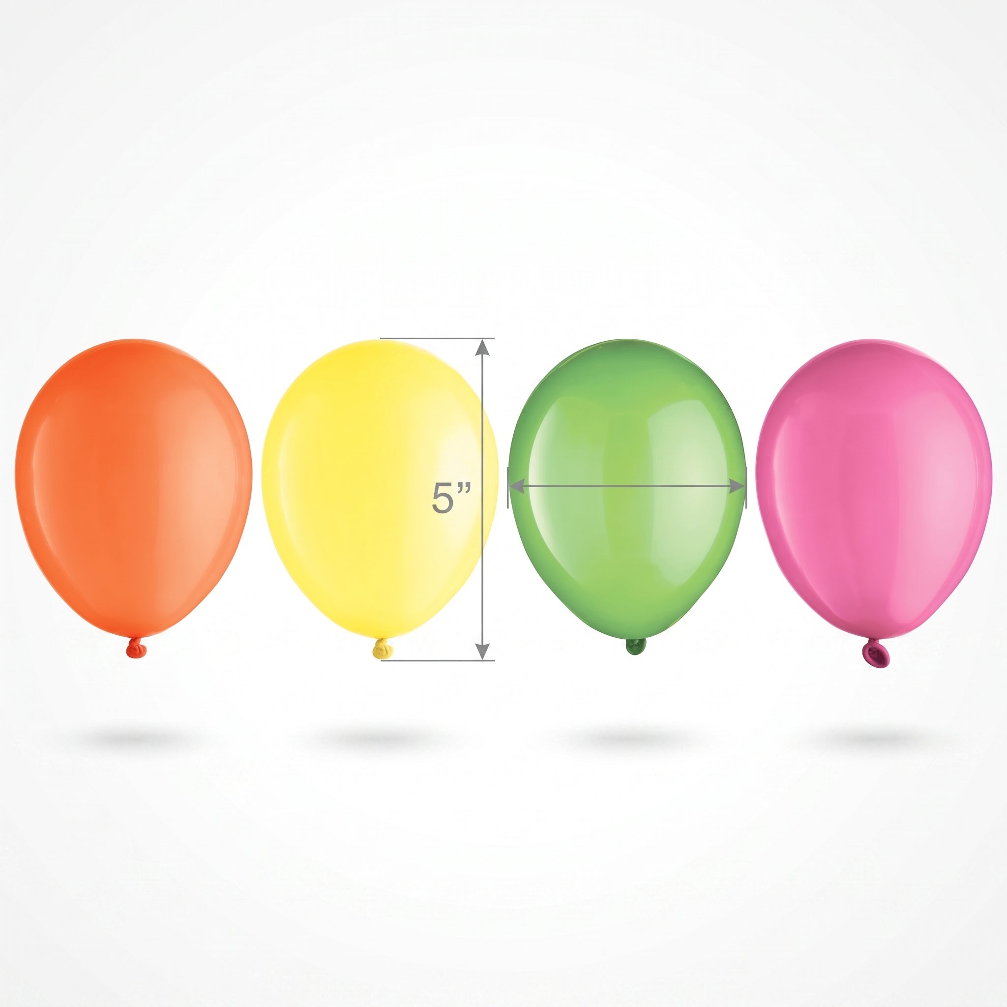 Vibrant Neon Assorted Latex Balloons - 25 Pack (5 Inch)
