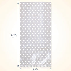 Polka Dot Favor Bags with Bows - 12 Pack