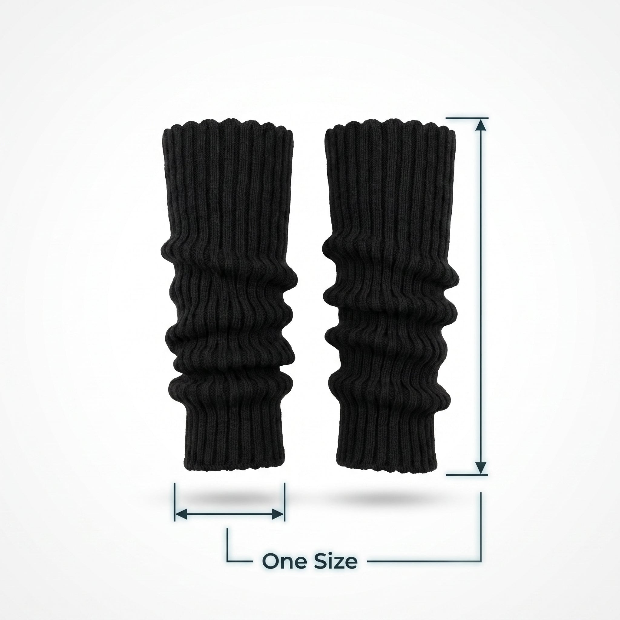 Black 1980s Leg Warmers - Adult Costume Accessory