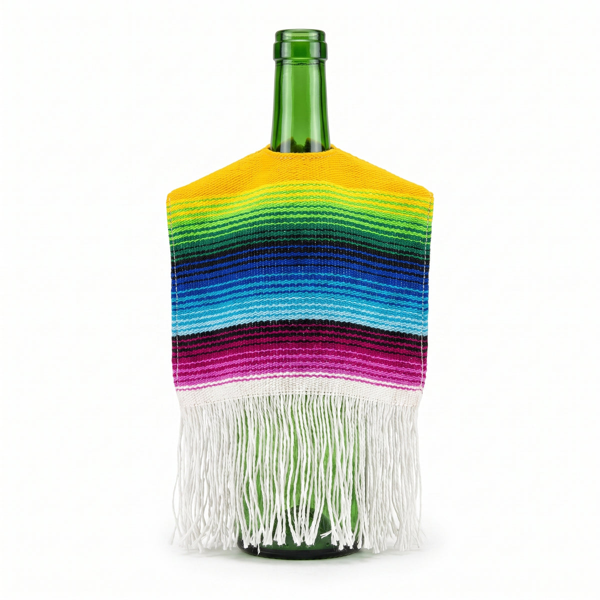 Fiesta Serape Bottle Cozy with Colorful Stripes