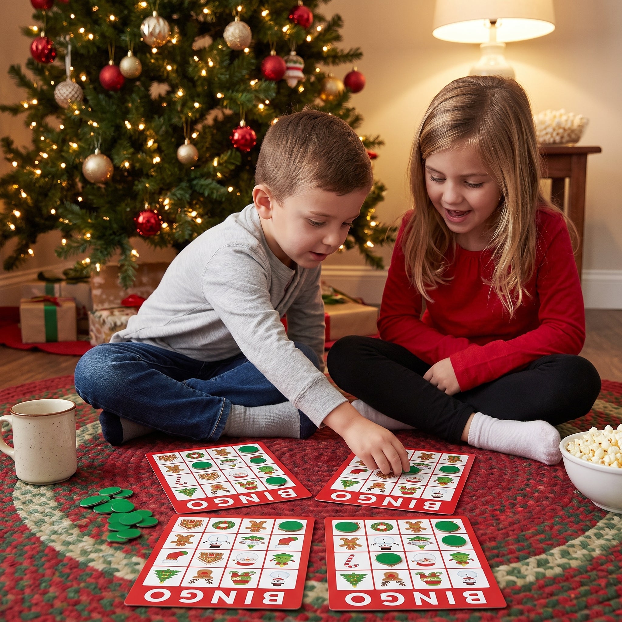 Festive Christmas Bingo Game Set
